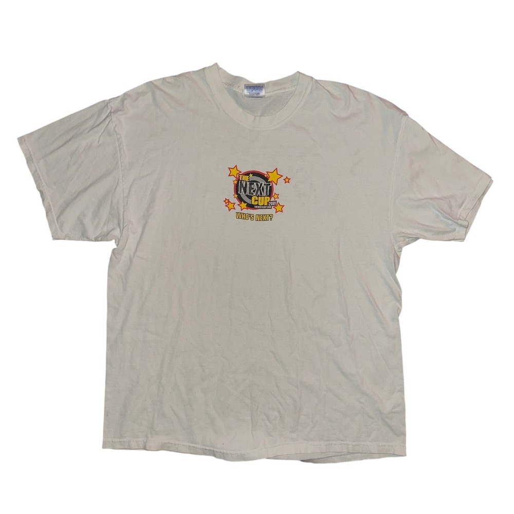 Vintage 2001 The Next Cup Skate T-Shirt Hanes Heavyweight XL White Y2K DC Osiris
